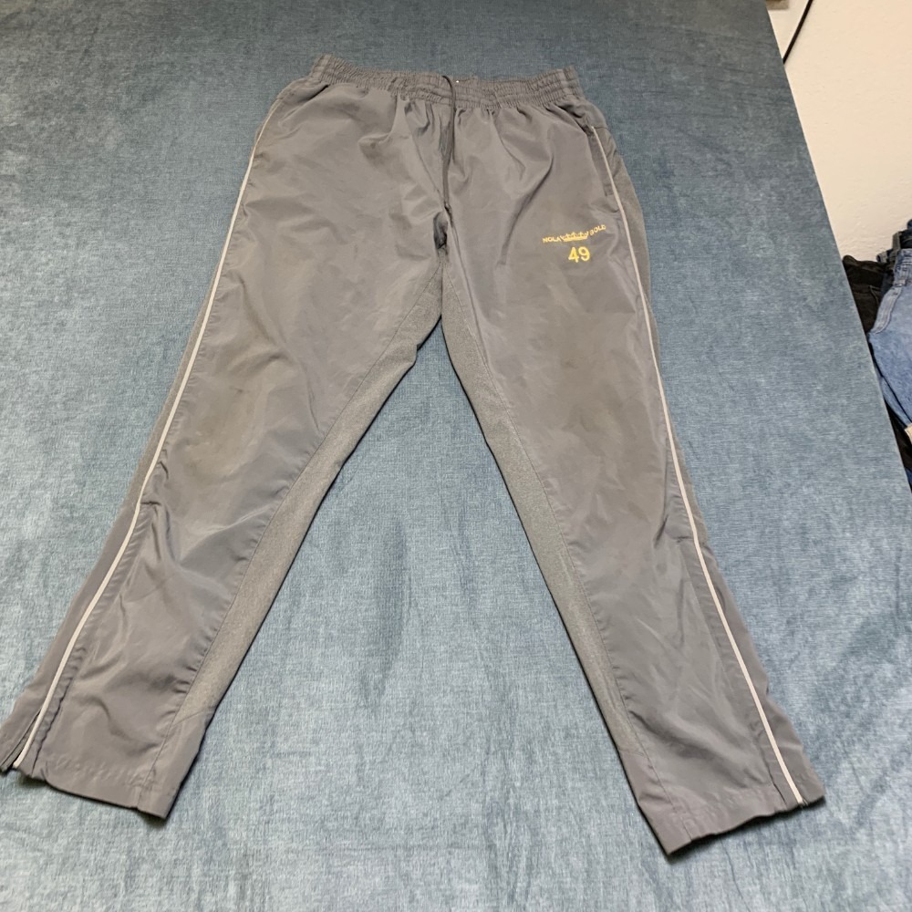 Nola Gold Trackpants Mens XL Gray Augusta Sportswear Rugby Union MLR Ankle Zip